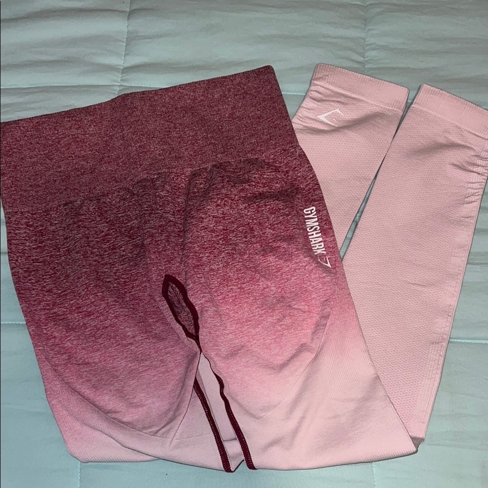 Gymshark Pink Leggings with Moisture-Wicking Fabric